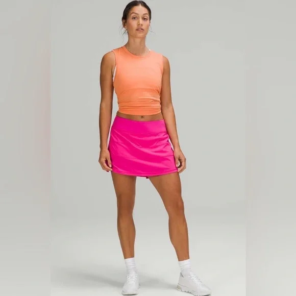 Lululemon Pace Rival Mid Rise Skirt *Tall- Sonic Pink- Size 6 Tall - Picture 1 of 16
